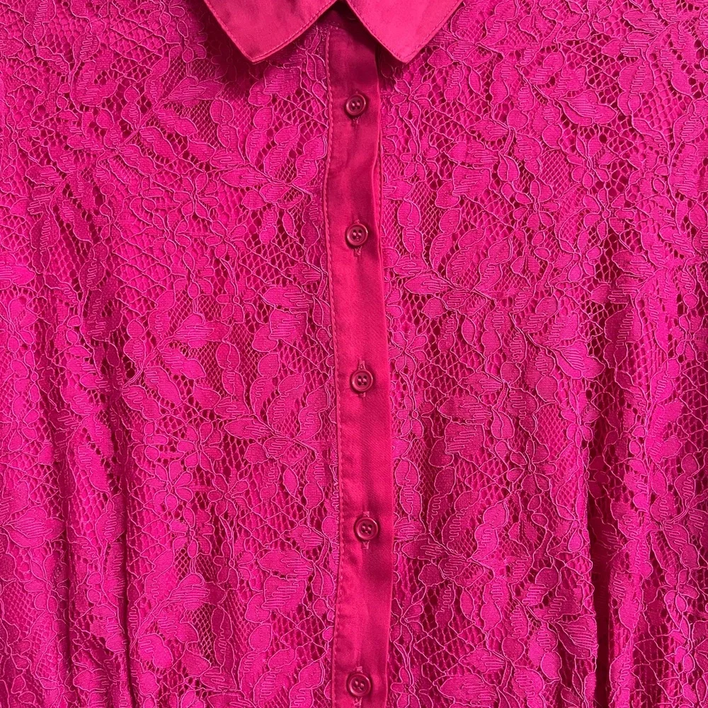New with tag Nanette Lepore Elegant Pink Lace Dress size 8 - Picture 3 of 6